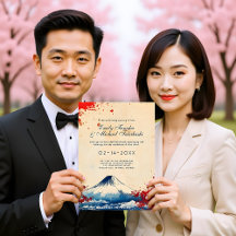 Met huwelijksdetails Japanse Harmonie met Fuji