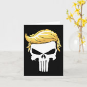 Met iconische Trump Hair President Supporter Kaart (Gele Bloem)