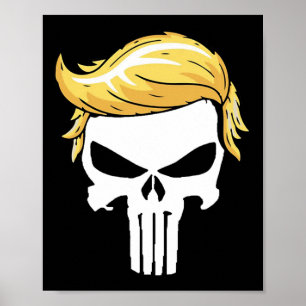 Met iconische Trump Hair President Supporter Poster
