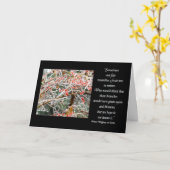 Met ijs bedekte takken en bessen Goethe lotquote Kaart (Gele Bloem)