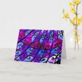 Met ijzer beklede harten kaart (Gele Bloem)