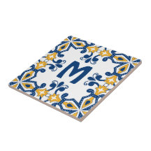 Met initiaal 💛 blauw 💙 geel Azulejos 