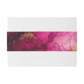 Met initialen Celestial Elegance Marble Symphony Uitnodigingen Wikkel (Achterkant Voorbeeld)