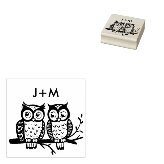 Met initialen 🌈 Eeuwige Eenheid Rubberstempel (Gestempeld)