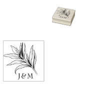 Met initialen Vogels van het Paradijs Bliss Rubberstempel (Gestempeld)