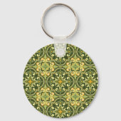 Met initiële💚💛 olijf en gele Azulejos Sleutelhanger (Achterkant)