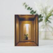 met Japans-stijl interieur en bloem Briefkaart (Staand voorkant)