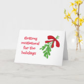 MET JE KUS ONTKOMEN AAN DE KERSTMISSE KAART (Gele Bloem)