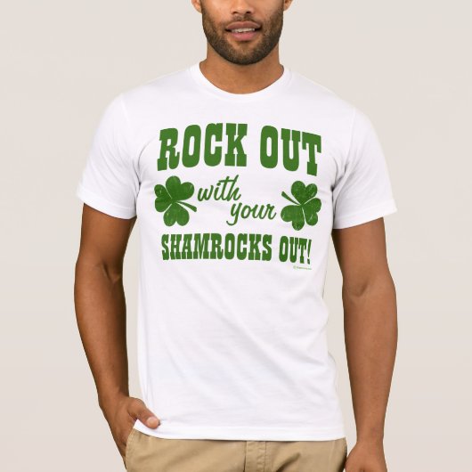 Met je Shamrocks uit! T-shirt (Voorkant)