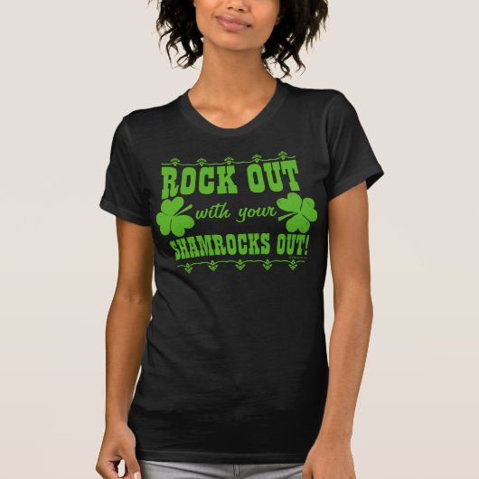 Met je Shamrocks uit! T-shirt (Voorkant)