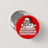 Met je sokendelaar ronde button 3,2 cm (Voorkant /achterkant)