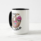 Met je Valentijnsdag van Sloth Funny Mok (Voorkant links)