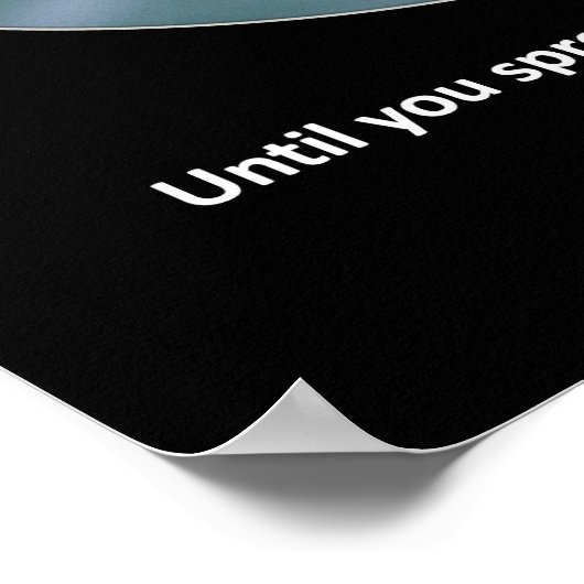 met je vleugels poster (Hoek)