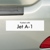 Met, Jet A-1 Bumpersticker (Op auto)