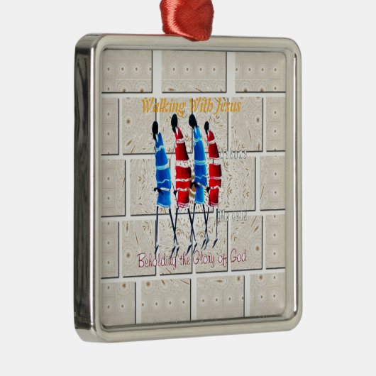 Met Jezus Hakuna Matata Geïnspireerde Beautifu Metalen Ornament (Rechts)