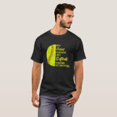 Met Jezus in haar hart softbal T-shirt (Voorkant volledig)