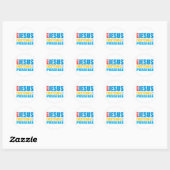 Met Jezus is alles mogelijk Ronde Sticker (Vel)
