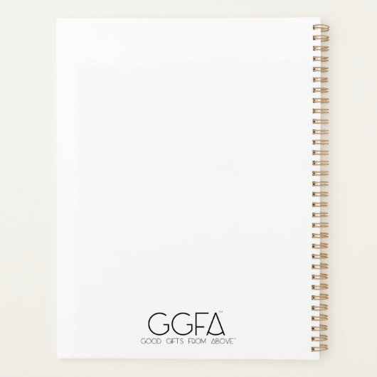 Met jou Afro-Amerikaanse engel Schrift Planner (Achterkant)