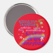 met jou ben ik iets magneet (Voorkant / Achterkant)