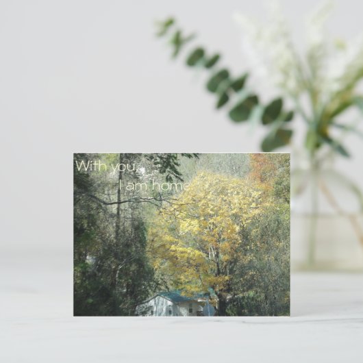 Met jou ben ik thuis. briefkaart (Staand voorkant)