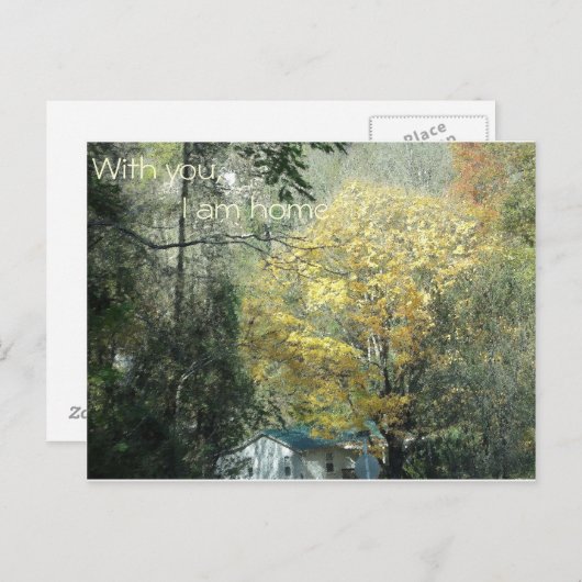 Met jou ben ik thuis. briefkaart (Voorkant / Achterkant)