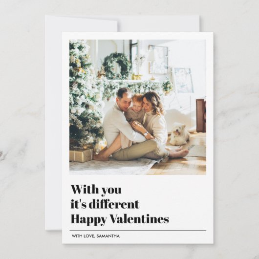 Met jou is het anders | Valentijnse foto (Voorkant)