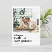 Met jou is het anders | Valentijnse foto (Staand voorkant)