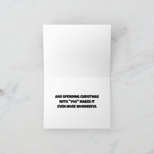 *MET JOU IS HET DE MOOISTE TIJD VAN HET JAAR" KAART (Binnen)