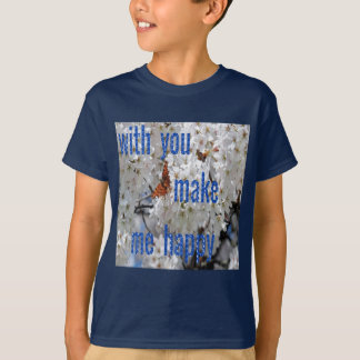 met jou maak je me gelukkig "kids t shirt" t-shirt