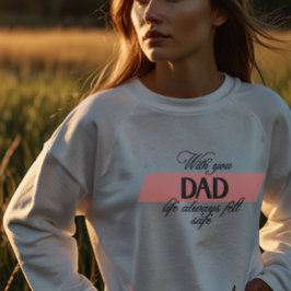Met jou papa | T-shirt met lange mouwen voor dames