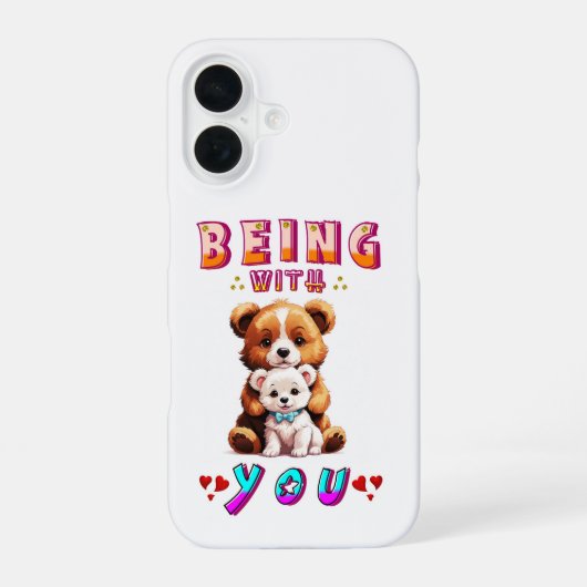 Met jou zijn iPhone 16 hoesje (Achterkant)