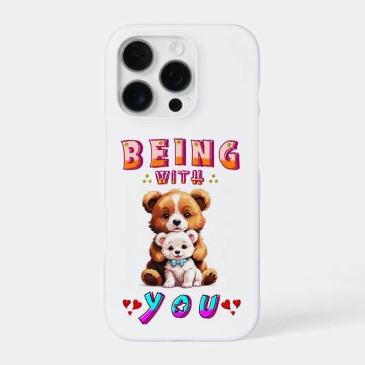 Met jou zijn iPhone hoesje (Achterkant)