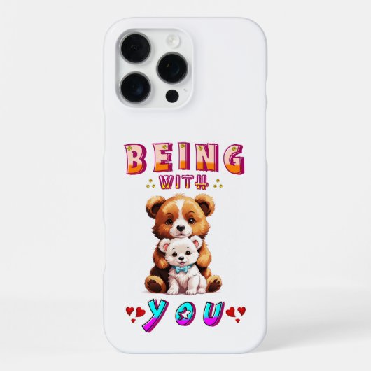 Met jou zijn iPhone hoesje (Achterkant)