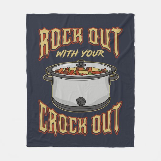 Met jouw Crock Out Novelty Fleece Deken (Voorkant)