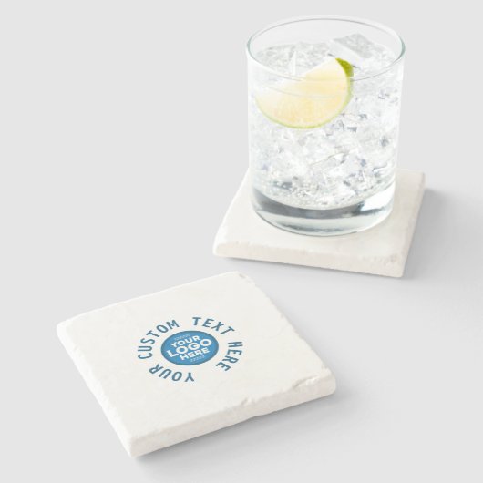  met Jouw tekst of Logo hier Stenen Onderzetter (Zijkant)