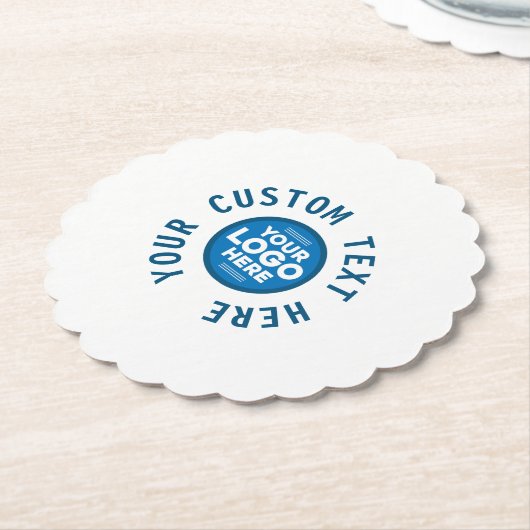  met Jouw tekst of Logo Hier Stone Ca Kartonnen Onderzetters (Gekanteld)