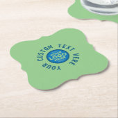  met Jouw tekst of Logo Hier Stone Ca Kartonnen Onderzetters (Gekanteld)