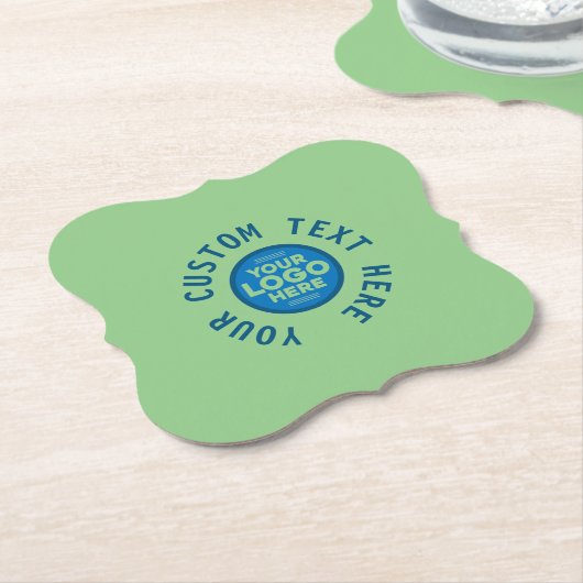  met Jouw tekst of Logo Hier Stone Ca Kartonnen Onderzetters (Gekanteld)