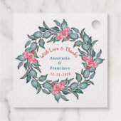 Met Jubileum van liefde en Bedankt Bedankjes Labels (Achterkant)