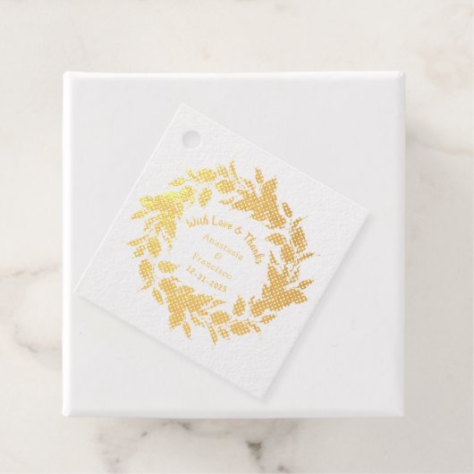 Met Jubileum van liefde en Bedankt Bedankjes Labels (Met doos)