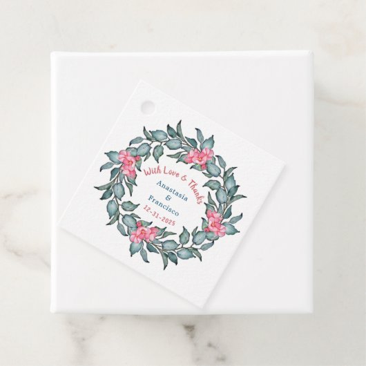 Met Jubileum van liefde en Bedankt Bedankjes Labels (In situ)