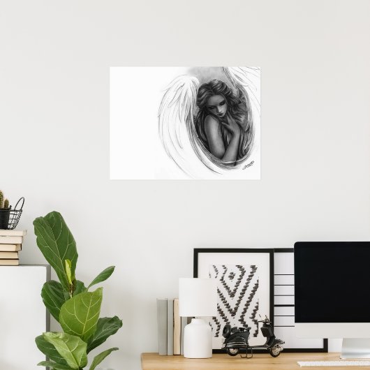 Met jullie nu Angel Poster (Thuiskantoor)