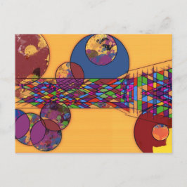 met juwelen beklede horizon briefkaart