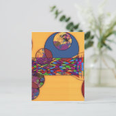 met juwelen beklede horizon briefkaart (Staand voorkant)