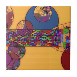 met juwelen beklede horizon tegeltje