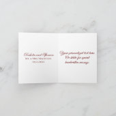 met juwelen getooid Roos |  Crimson Red Gem Grunge Bedankkaart (Binnen)