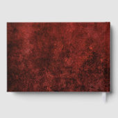 met juwelen getooid Roos |  Crimson Red Gem Grunge Gastenboek (Achterkant)