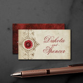 met juwelen getooid Roos |  website Grunge Crimson Informatiekaartje