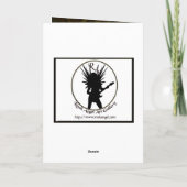 Met juwelen getooide Kerstboom Feestdagen Kaart (Achterkant)