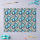 Met juwelen versierd Abalone Decoupage Tissue Tissuepapier (Craft)